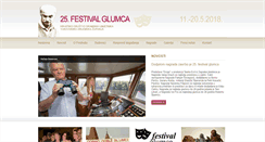 Desktop Screenshot of festivalglumca.hr