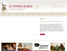 Tablet Screenshot of festivalglumca.hr